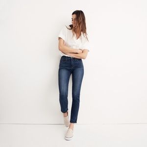 Madewell slim straight jeans in william wash